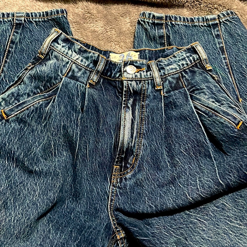 Free people retro high waisted jeans